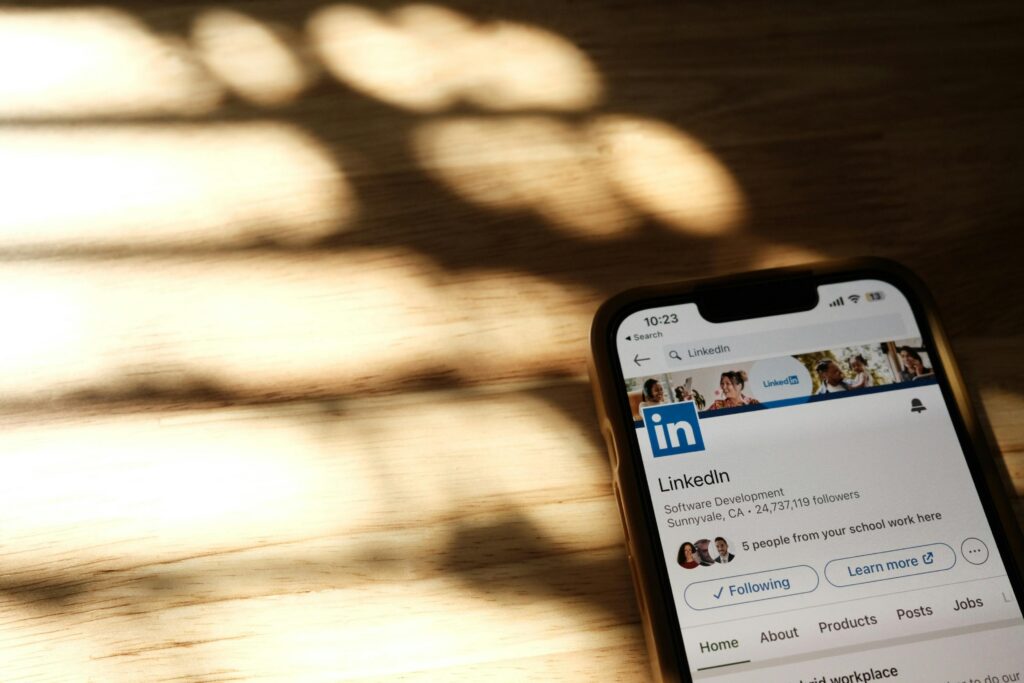 LinkedIn für Unternehmen - die App.